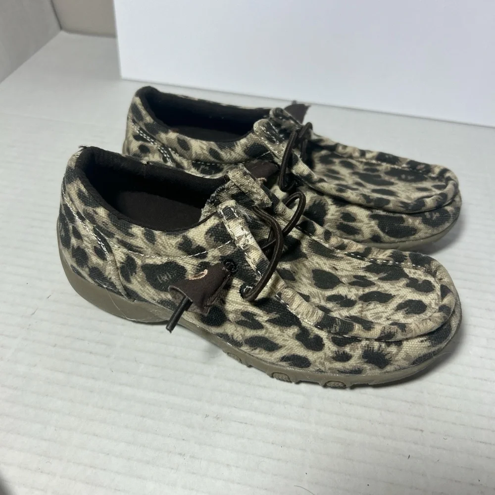 Roper Girls leopard print casual western shoe Excellent condition
